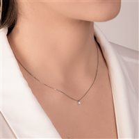 Collar Mirco Visconti Mujer collana punto luce in Oro Diamante 0.07 Ct HP23/50 - HP23/50